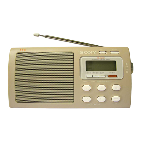 Sony ICF-M410V operating instructions