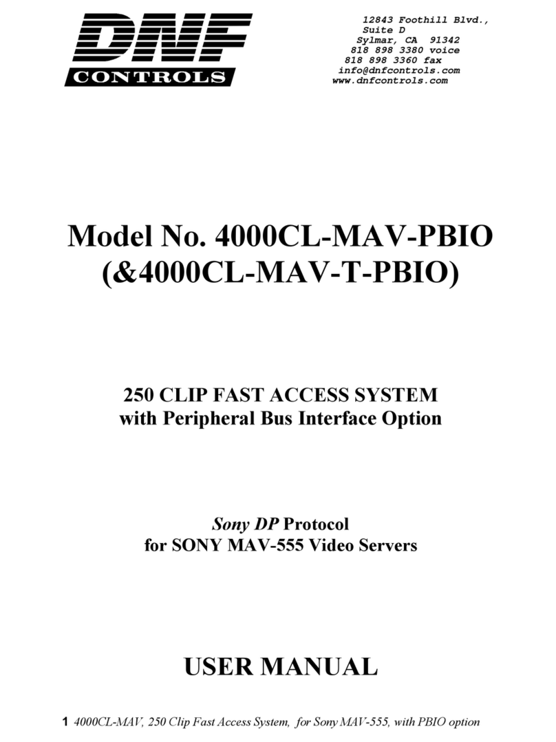 DNF Controls 4000CL-MAV-PBIO user manual
