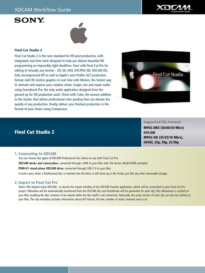 Sony XDCAM user manual