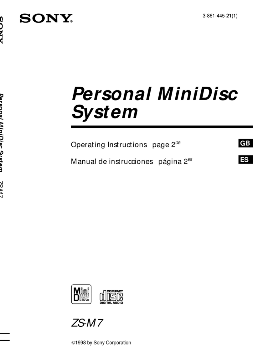 Sony ZS-M7 User manual