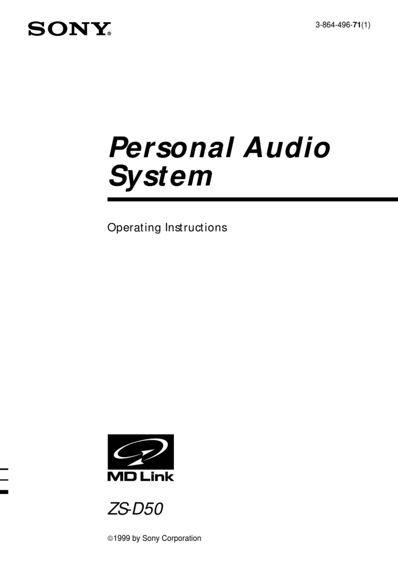 Sony ZS-D50 Operating Instructions  (primary... operating instructions