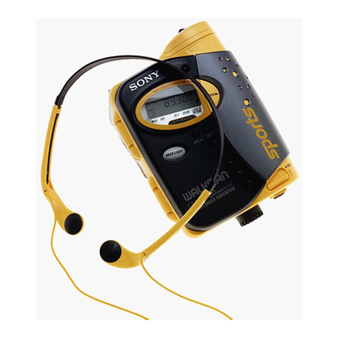 Sony Sports Walkman WM-FS595 User manual