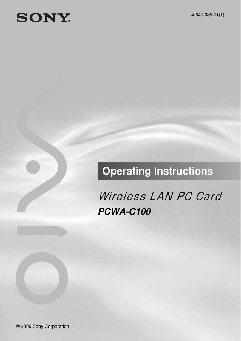 Sony PCWA-C100 User manual Sony PCWA-C100 User manual