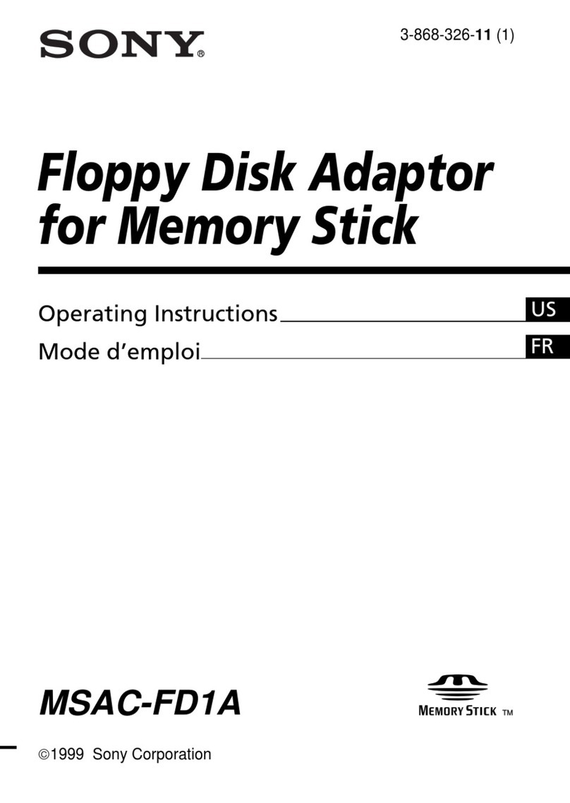 Sony MSAC-FD1A User manual Sony MSAC-FD1A User manual