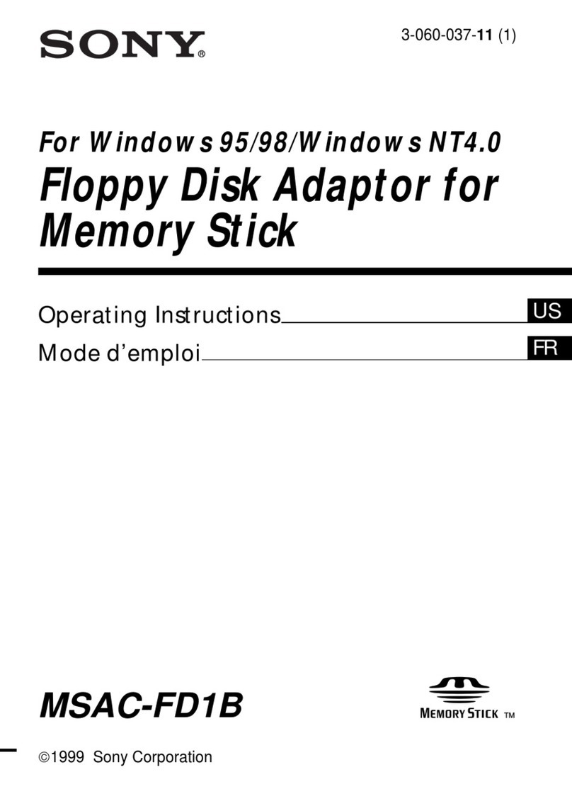 Sony MSAC-FD1B operating instructions