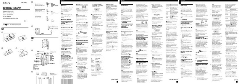 Sony Pressman TCM-50DV User manual
