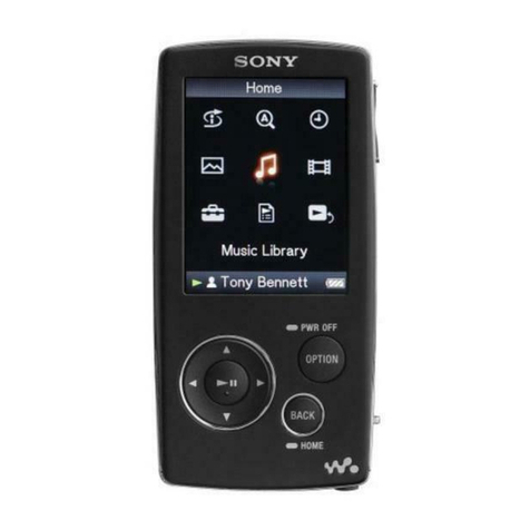 Sony Walkman NWZ-A815 User manual Sony Walkman NWZ-A815 User manual