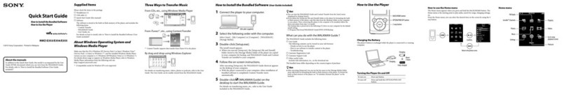 Sony WALKMAN NWZ-E353 User manual