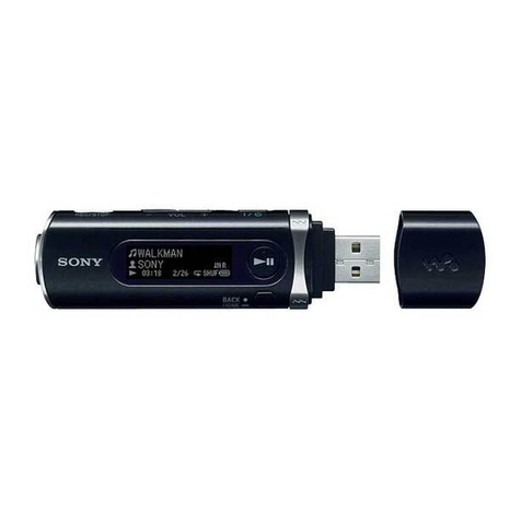 Sony Walkman NWD-B105F User manual