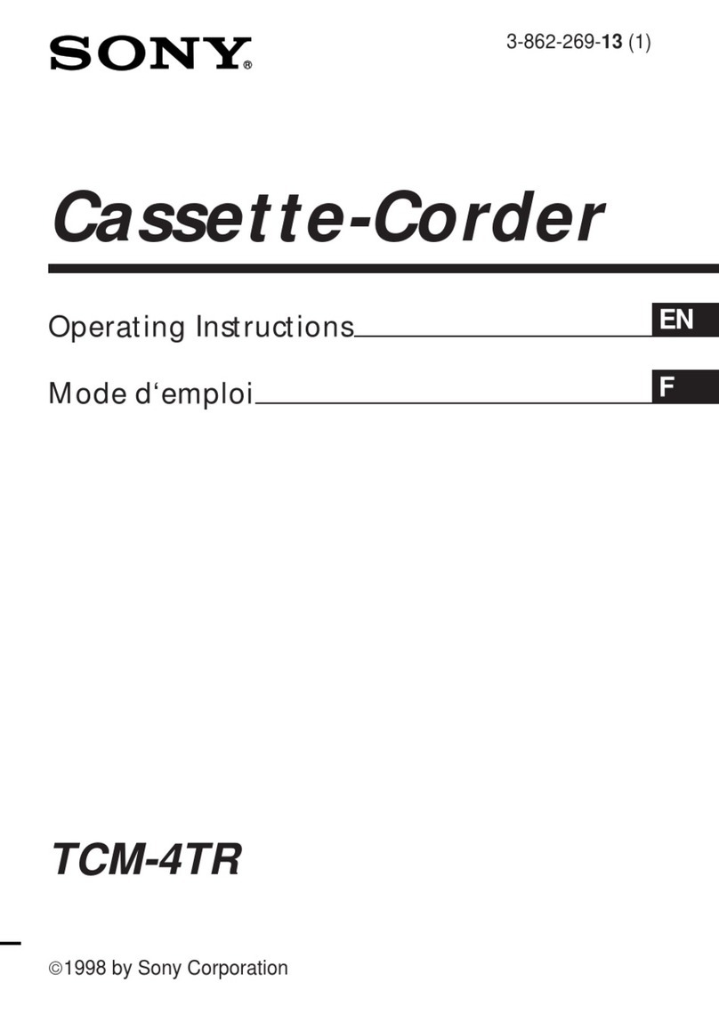 Sony Pressman TCM-4TR operating instructions