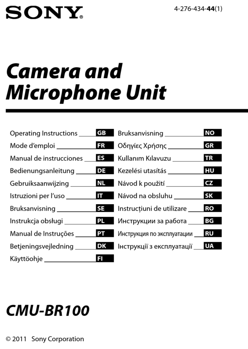 Sony CMU-BR100 operating instructions