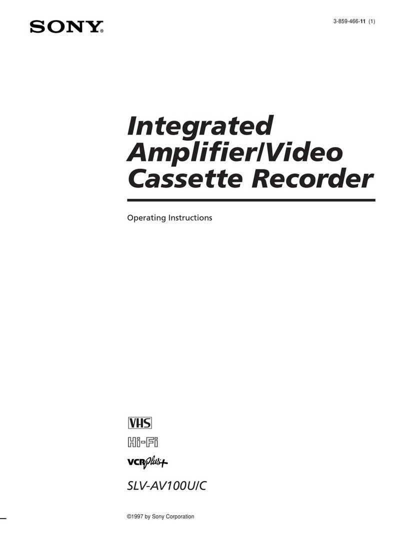 Sony SLV-AV100C User manual