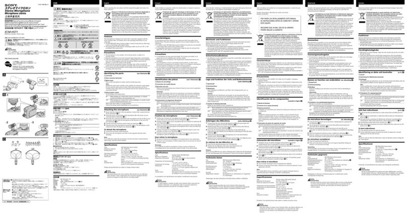 Sony ECM-HST1 operating instructions