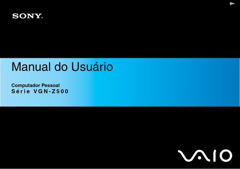 Sony VAIO VGN-Z500 Series User manual
