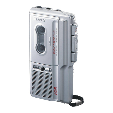 Sony M670V - M Microcassette Dictaphone User manual