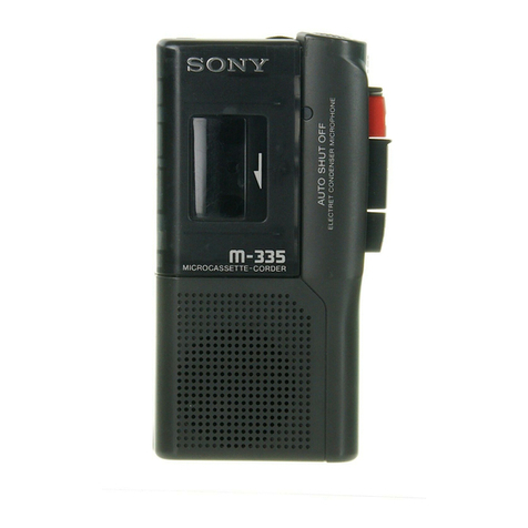 Sony M-335 User manual