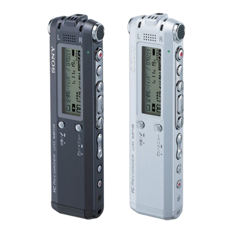 Sony ICD-SX operating instructions