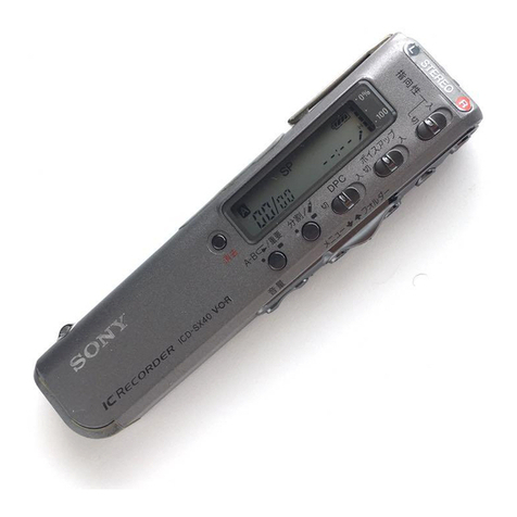 Sony ICD-SX20 User manual