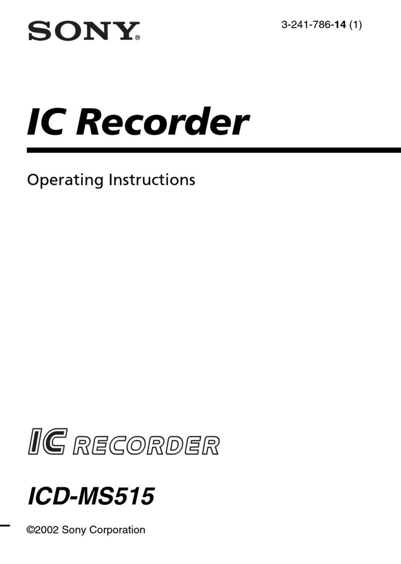 Sony ICD-BP User manual