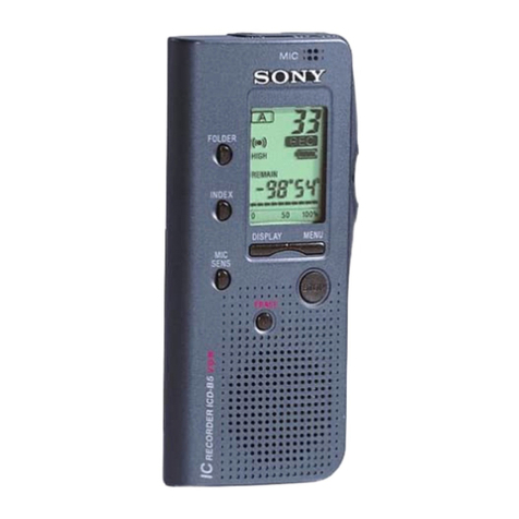 Sony ICD-B5 User manual