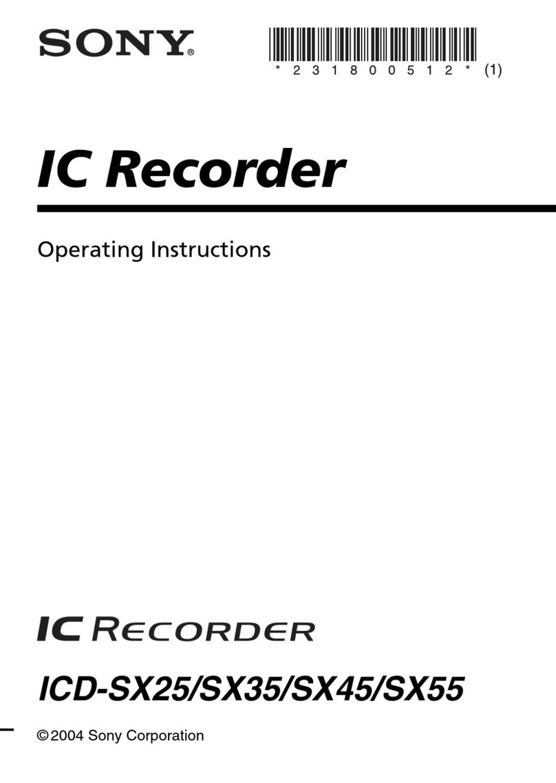 Sony ICD-SX45 User manual