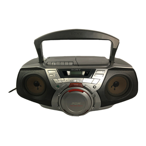 Sony CFD-G30 - Cd Radio Cassette-corder User manual