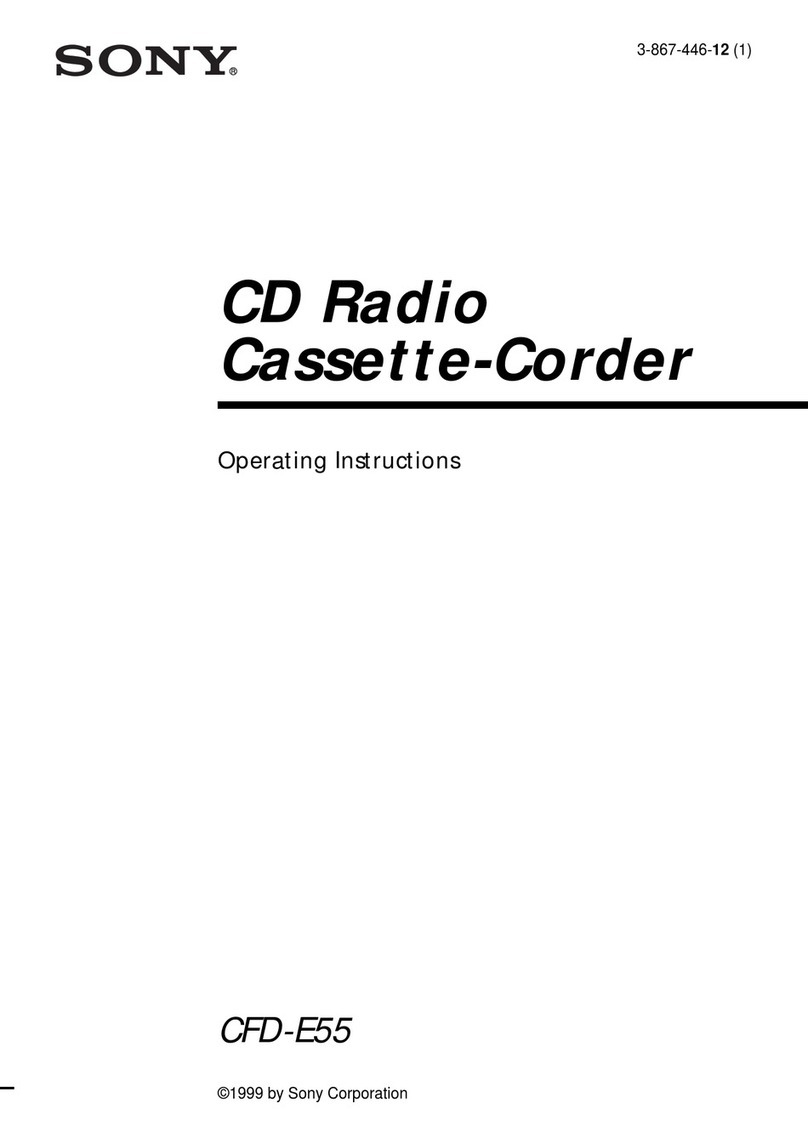 Sony CFD-E55 Operating Instructions  (primary... User manual