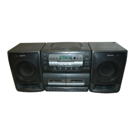 Sony CFD-575 - 3 Piece Cd/radio Cassette User manual
