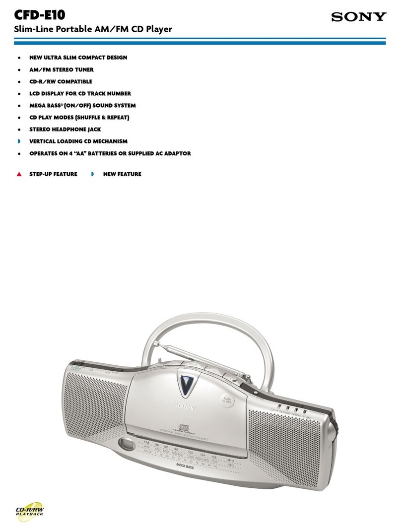 Sony CFD-E10 Marketing User manual