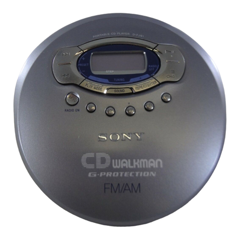 Sony CD Walkman D-FJ61 operating instructions