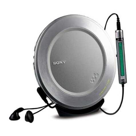 Sony CD Walkman D-EJ985 User manual