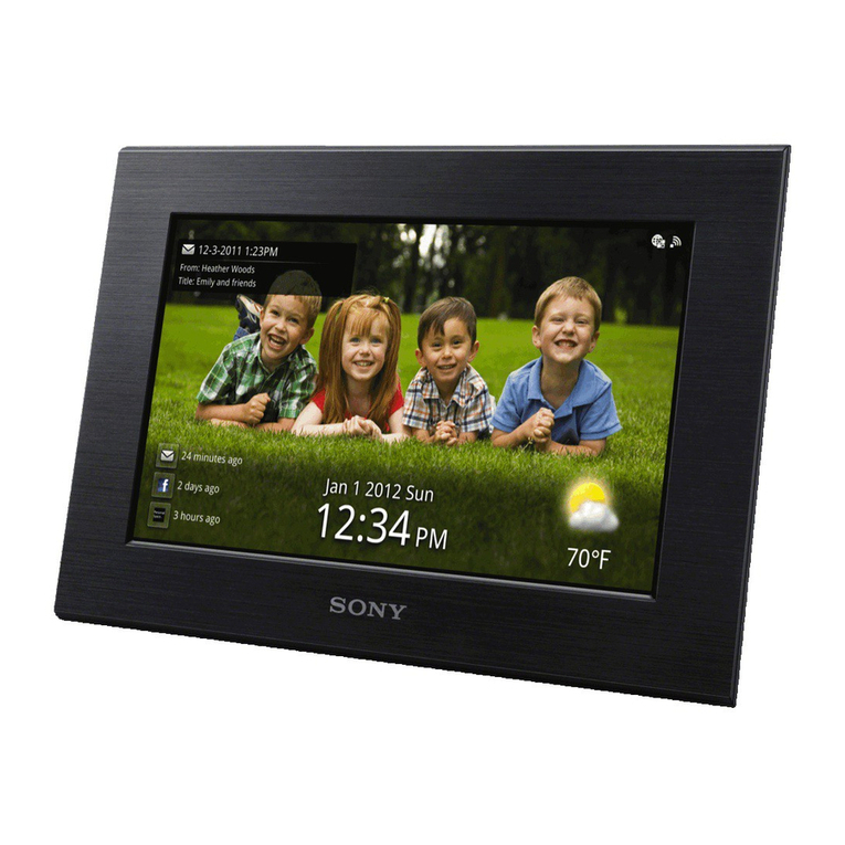 Sony S-Frame DPF-D100 operating instructions