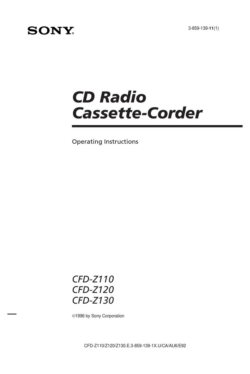 Sony CFD-Z120 User manual