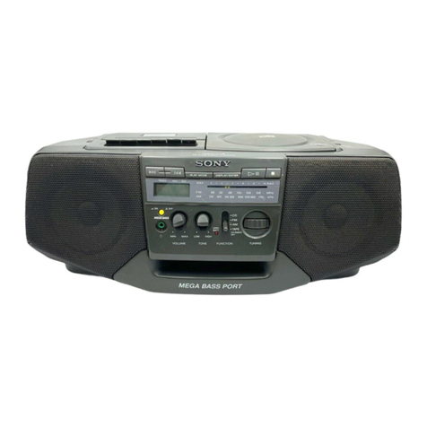 Sony CFD-V15 - Cd Radio Cassette-corder User manual Sony CFD-V15 - Cd Radio Cassette-corder User manual
