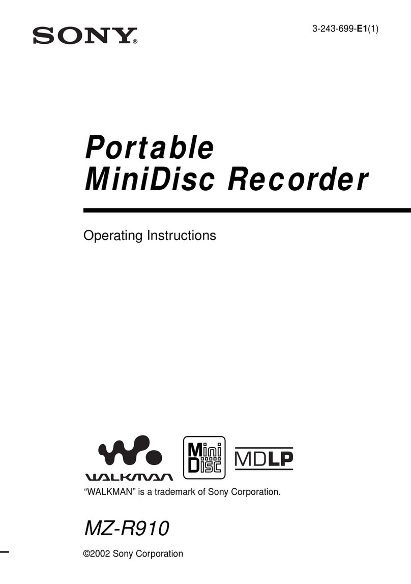 Sony MZ-R910 User manual