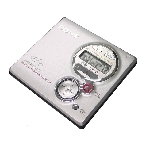 Sony MZ-R410 User manual