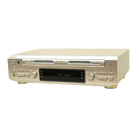 Sony MDS-W1 User manual Sony MDS-W1 User manual