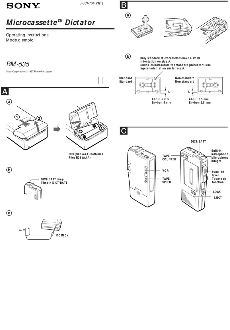 Sony BM-535 Operating Instructions  (primary... User manual