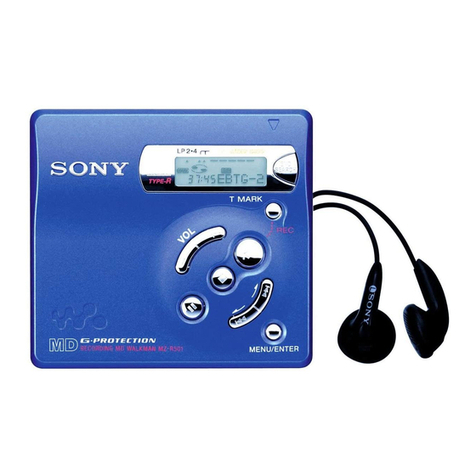 Sony MZ-R501 User manual