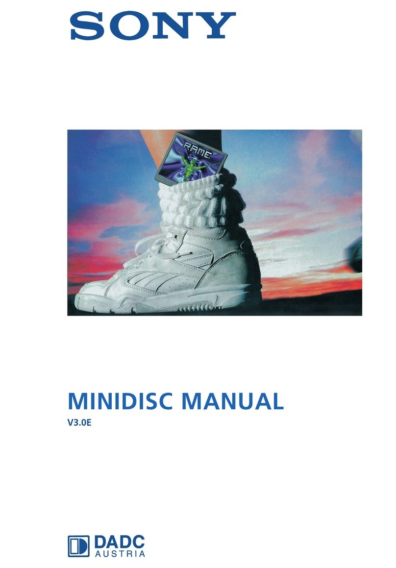 Sony MINIDISC User manual