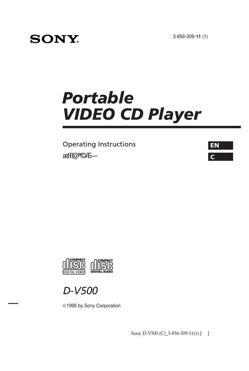 Sony D-V500 User manual