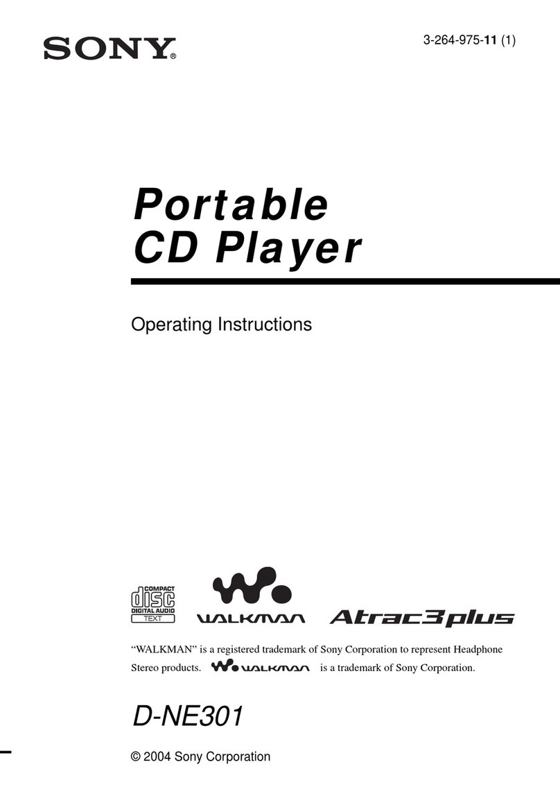 Sony Walkman D-NE301 User manual