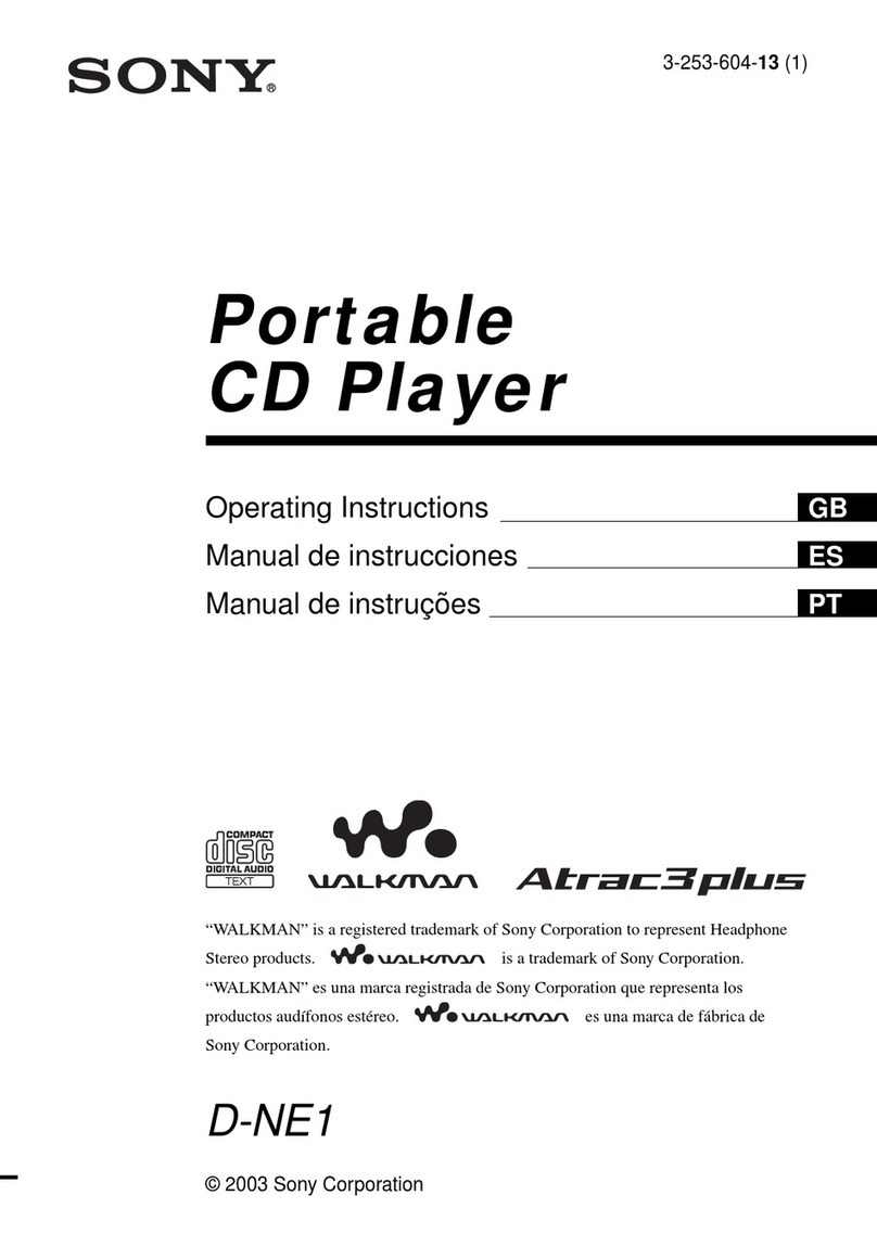 Sony D-NE1 ATRAC  Guide User manual