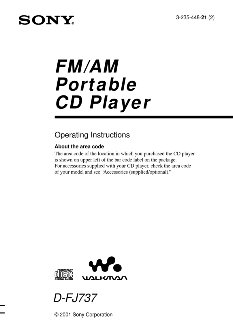 Sony D-FJ737 User manual