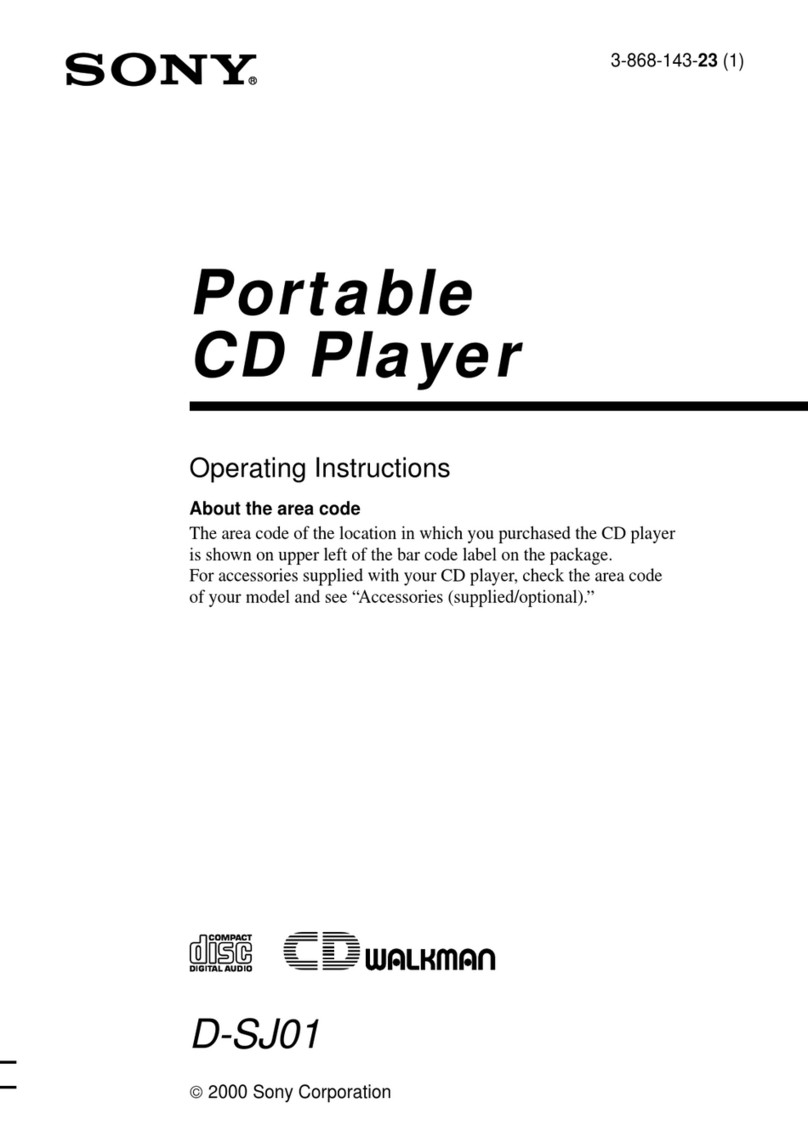 Sony D-SJ01 - Sports Discman User manual