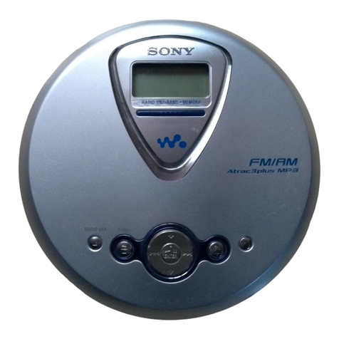 Sony D-NF400 - ATRAC Walkman Portable CD Player User manual