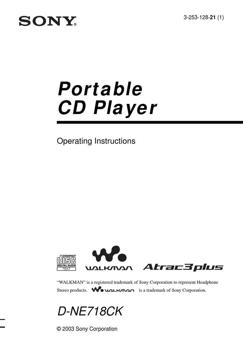 Sony D-NE718CK ATRAC  Guide operating instructions