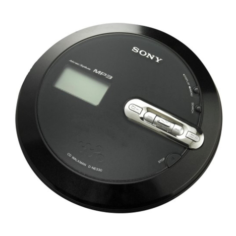 Sony DNE330 - Walkman Cd MP3 Atrac Player operating instructions