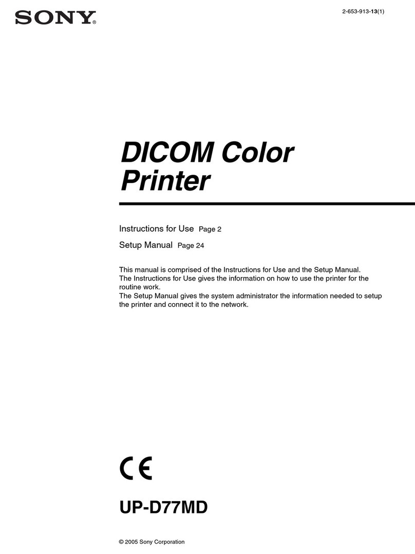 Sony UP-D77MD User manual