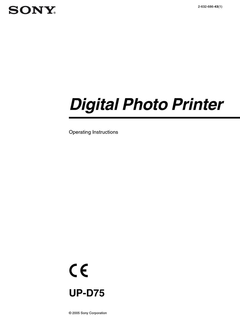 Sony UP-D75 operating instructions